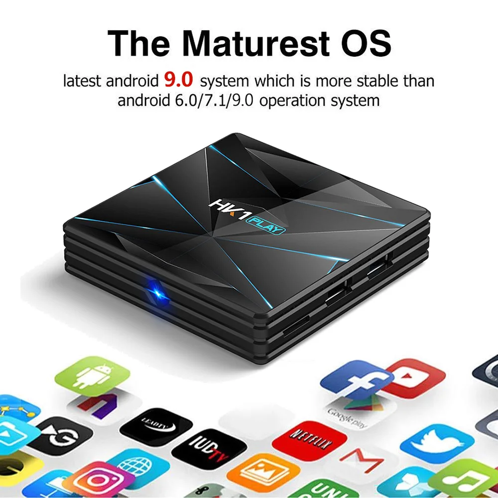 HK1 Play Android 9,0 ТВ приставка S905X2 DDR 3 4 ГБ 32 ГБ 64 Гб 2,4 ГГц 5 ГГц Wifi смарт медиаплеер Поддержка Bluetooth 4K 3D телеприставка