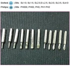 Набор прецизионных бит для отверток PH000,PH00,PH0,PH1,PH2,SL1.0,SL1.5,SL2.0,SL2.5,SL3.0,SL3.5,SL4.0, 12 шт.лот