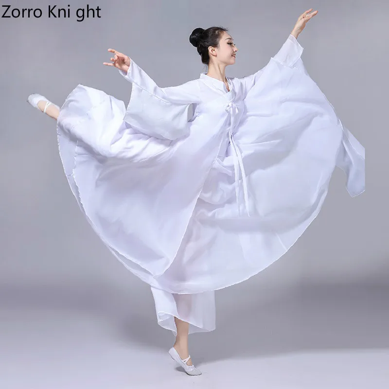 Классический танцевальный костюм женский элегантный китайский Hanfu крутой