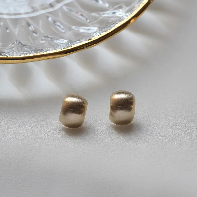 Женские маленькие металлические серьги-гвоздики WTLTC массивные широкие