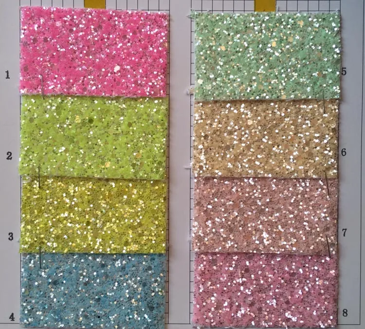 

synthetic PU chunky glitter crystal plate shoes leather material