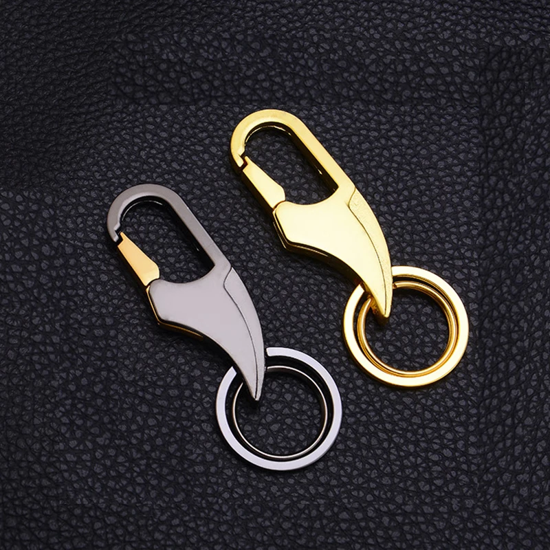 

BISI GORO Creative Metallic Men Car Key Holder Big Ring Wallet Keychain Dagger Trinket Klucze Chains Accessories Porte Clef