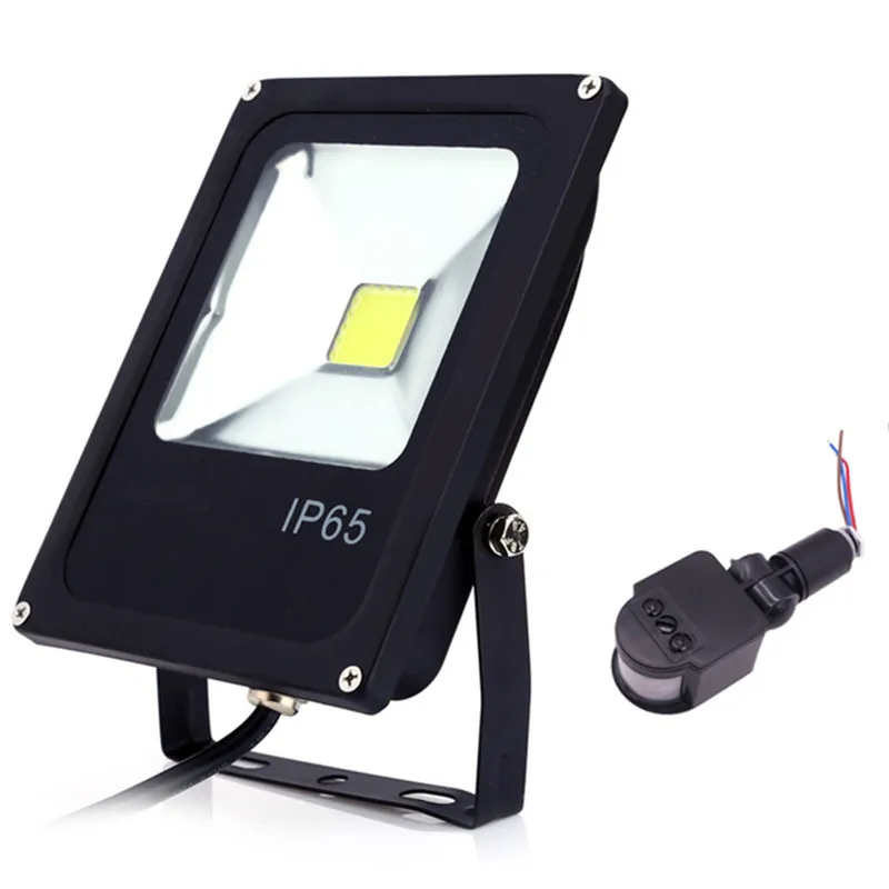LEDand Motion Sensor 10 Вт 20 Вт 30 Вт Светодиодный прожектор движения Сенсор Водонепроницаемый AC110V 220 V Светодиодный прожектор лампа с отражателем наружный Галогеновый свет - Испускаемый цвет: LEDand Motion Sensor