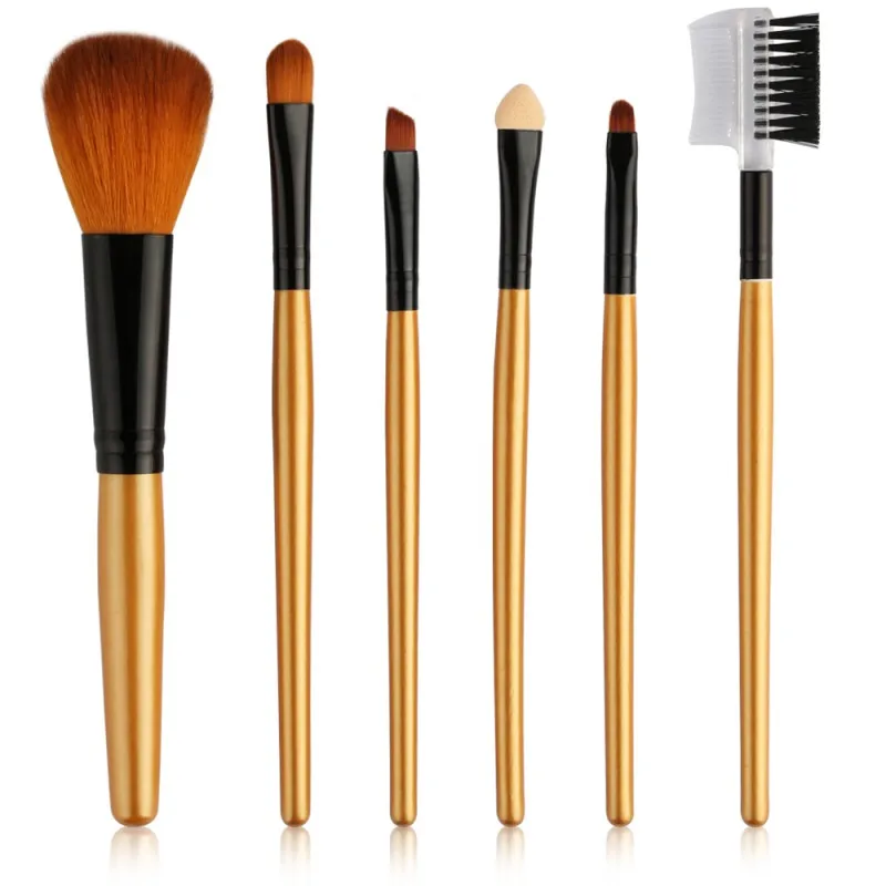 

6Pcs Makeup Brushes Set Eyeshadow Eyebrow Eyeliner Blush Eyelash Concealer Eye Beatuy Cosmetic Make Up Brush Tool Kit