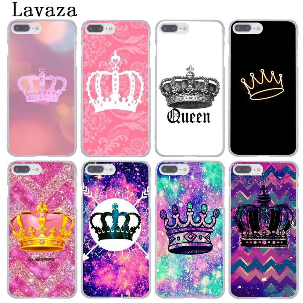 Жесткий чехол для телефона Lavaza Crown king Queen Apple iPhone XR XS Max X 8 7 6 6S Plus 5 SE 5C 10 чехлы 8Plus |