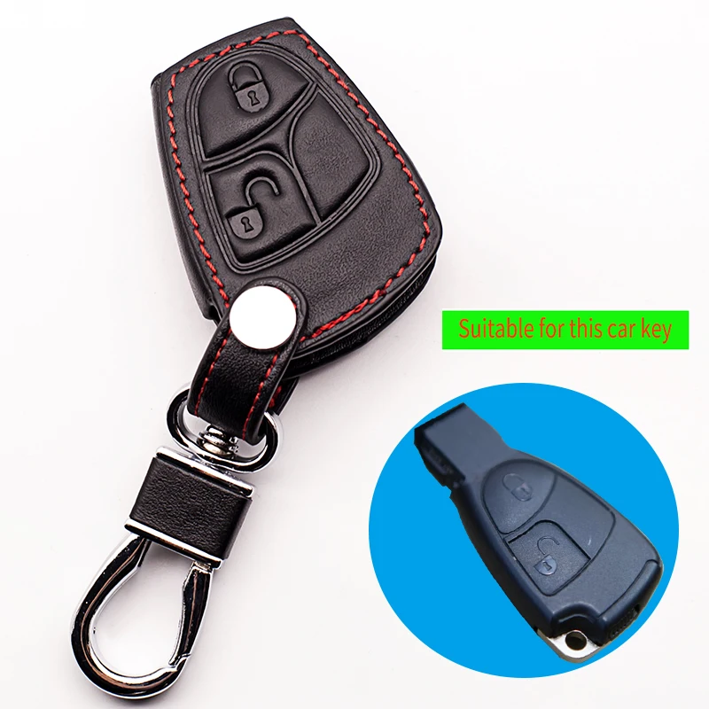 Чехол для автомобильного ключа Mercedes Benz W124 W202 W203 W210 W211 W204|key case for car|2 buttonbutton car key |