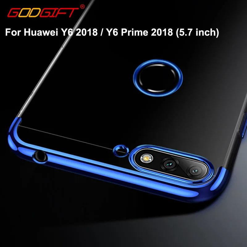 GodGift Huawei Y6 Prime 2018 чехол Роскошный силиконовый мягкий для Y6Prime задняя крышка чехлы