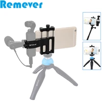 aluminum fixing clamp expansion mobile phone mounts holder with cold shoe adaptor for dji osmo pocket handheld gimbal camera