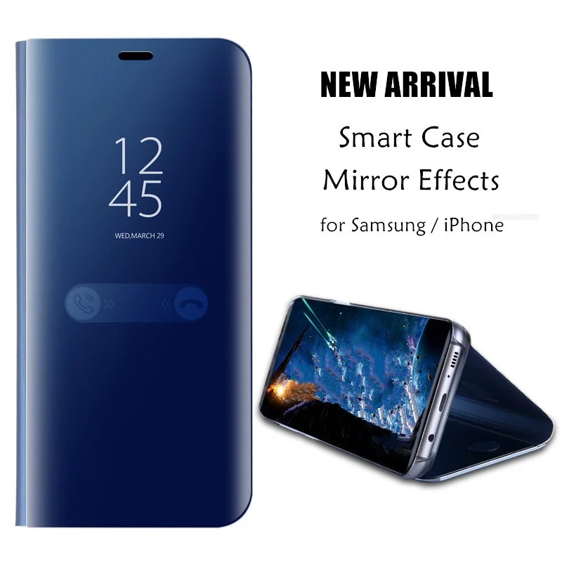 2019 модный флип кейс с окошком для Samsung Galaxy Note 9 8 5 S9 S8 Plus S6 S7 Edge iPhone X XR XS Max 7 6 S Plus|cover for
