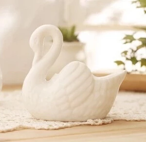 Лебедь декоративный подсвечник приусадебное Садоводство украшение цветочный