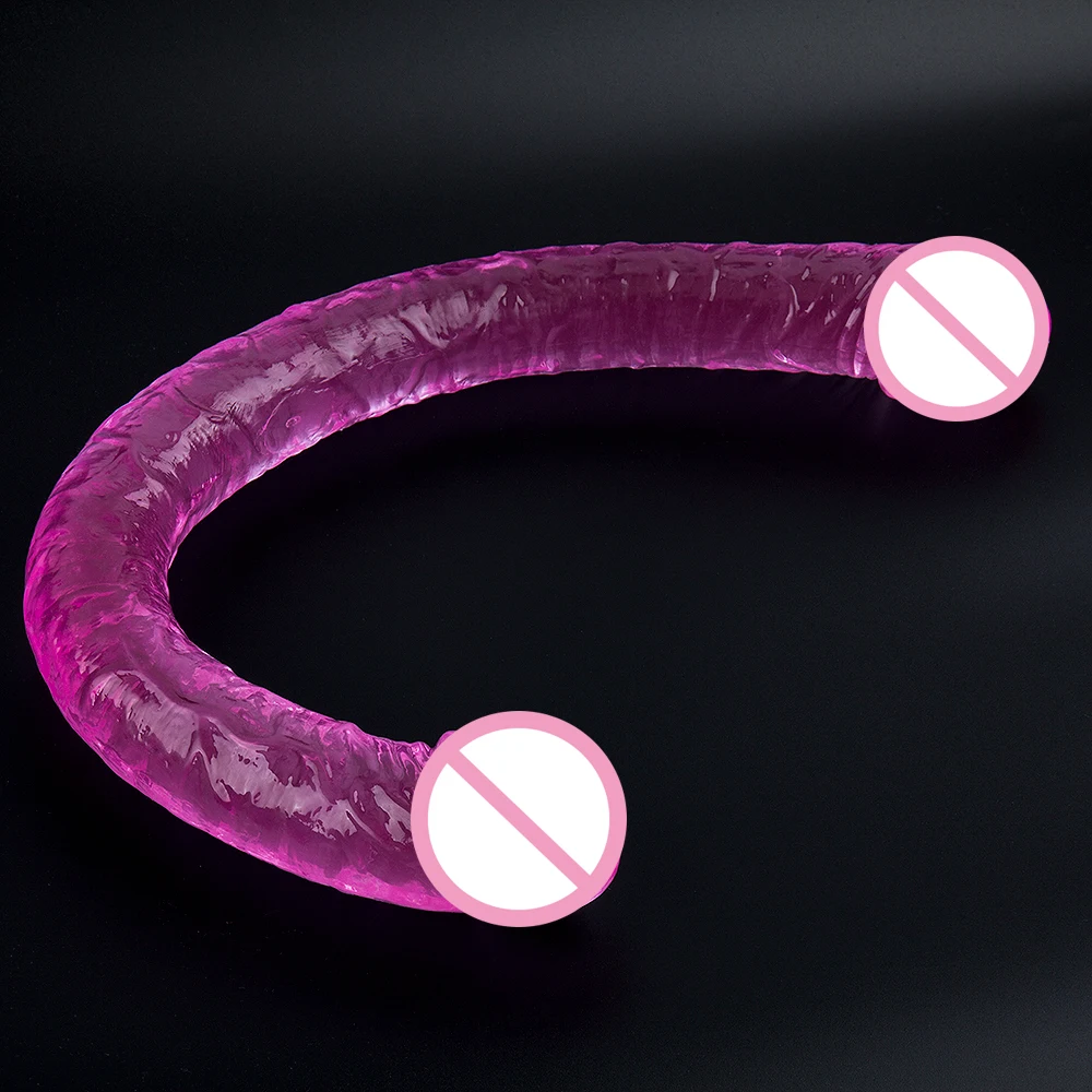 19 дюймов медицинский силикон Большой конский дилдо реалистичный желе двойной