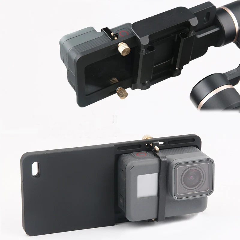 Адаптер для DJI Osmo Mobile 2 Zhiyun Smooth 4/3/Q Feiyu Mount Plate Gimbal GoPro Hero 7 6 5 4 Xiaomi Yi 4K SJCAM