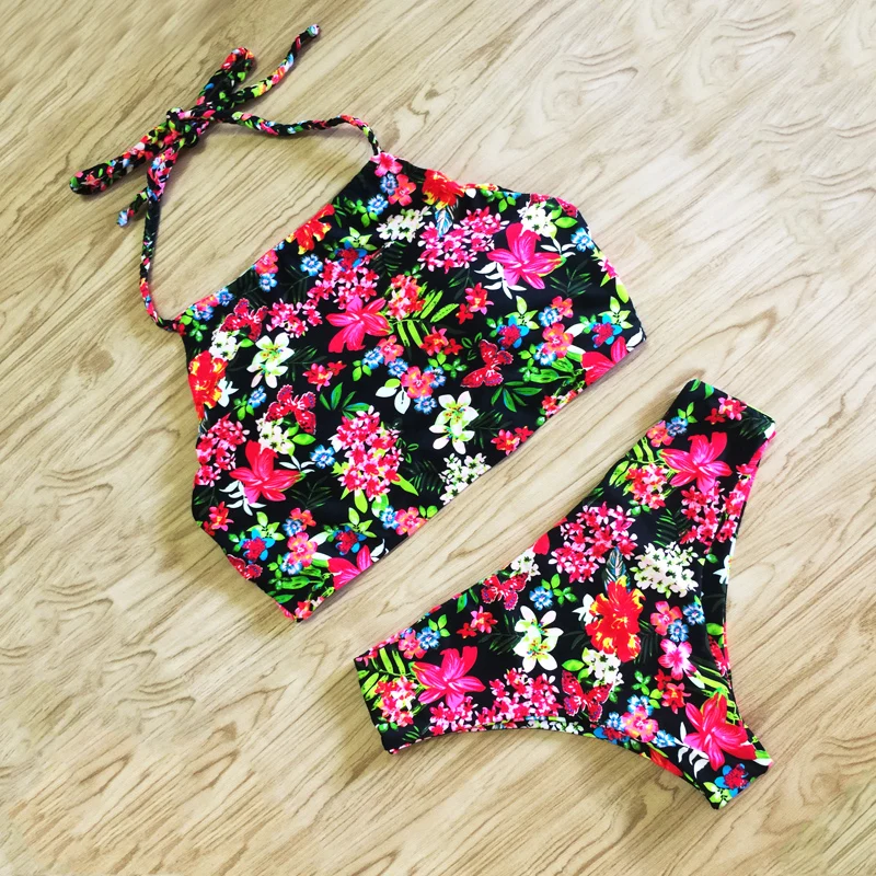 Новинка 2018 сексуальный купальник женский с высоким вырезом комплект бикини