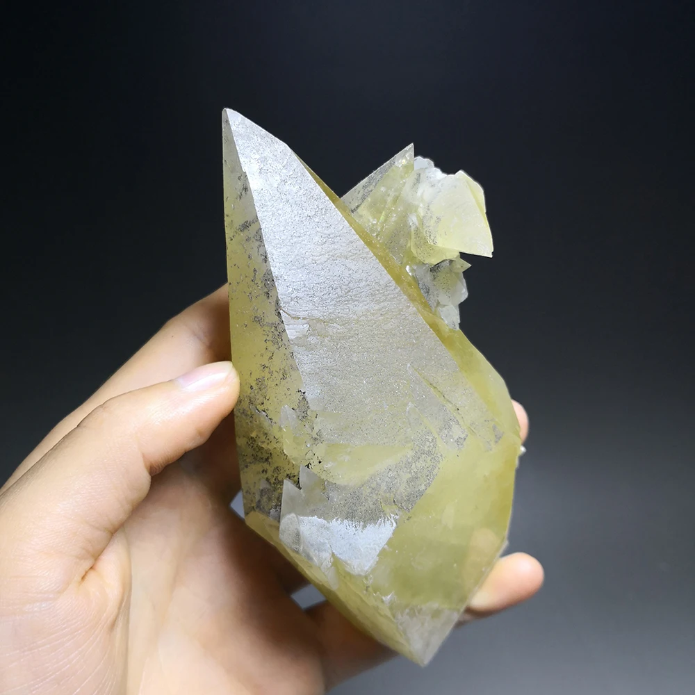 415 г красиво камни и минералы Rock Золотой желтый кристалл кальцита