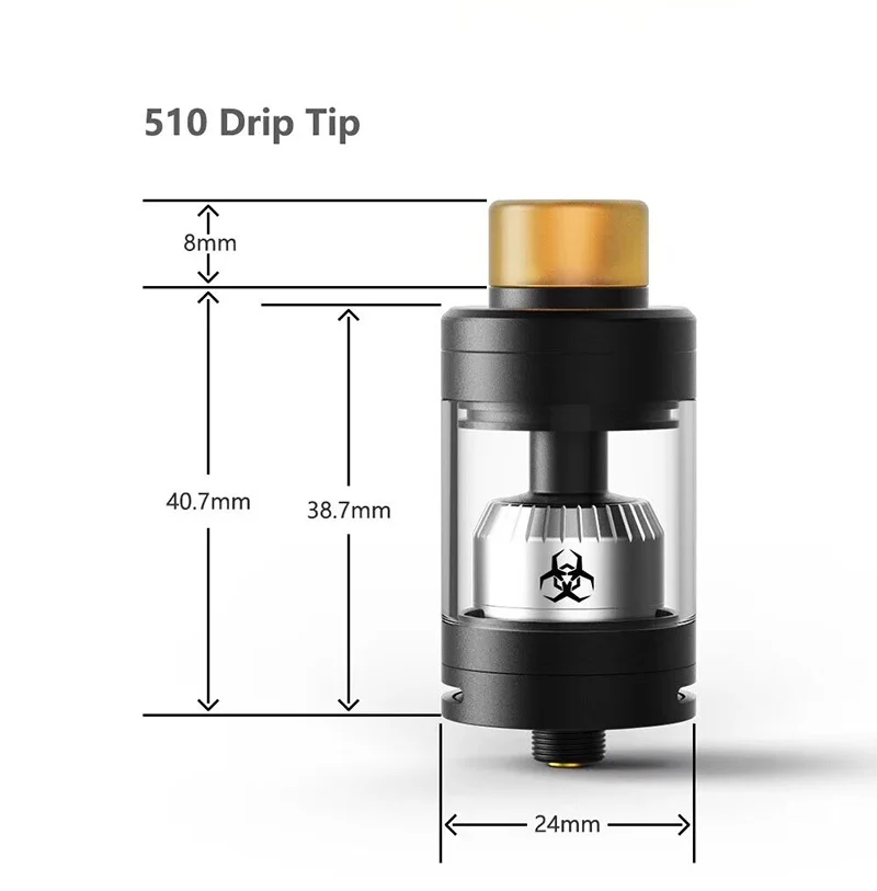 Оригинальный бак Advken Dominator Subohm 24 мм с баком для электронной сигареты Diy deck