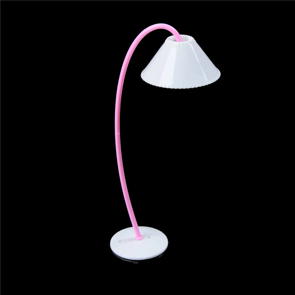 

New Dollhouse Miniature Doll Furniture Chair Study Desk/Computer PC Table With Lamp Children Toy Girl Play House