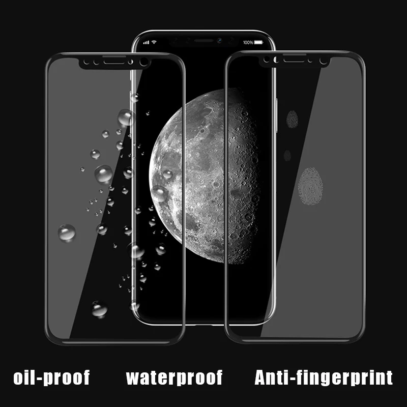 Misscase полное изогнутое 3D покрытие закаленное стекло 9h для iphone 7 8 плюс Стекло X 6 6s