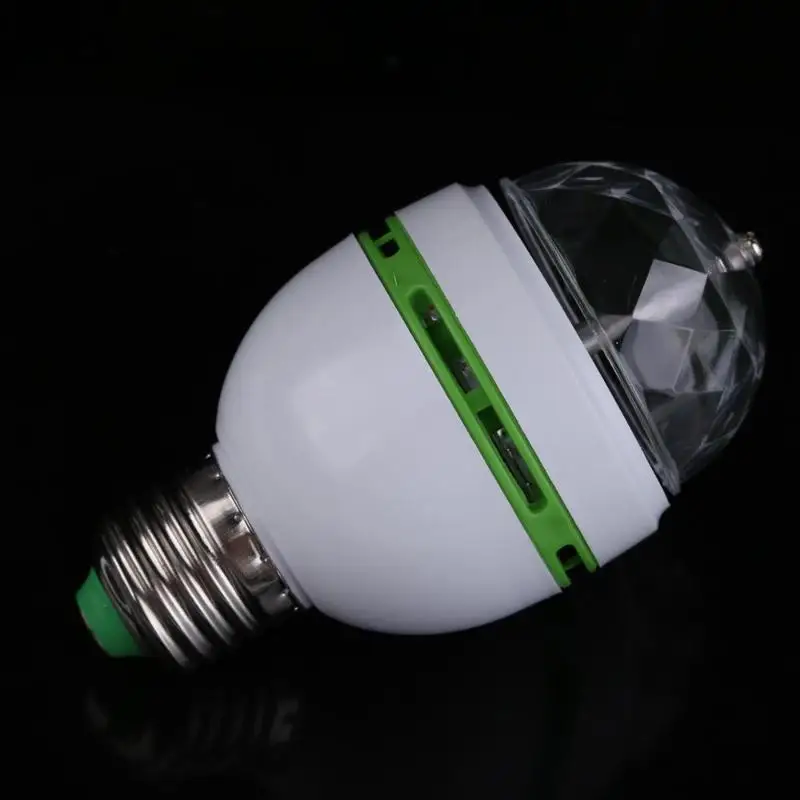 E27 3 Вт Авто Roating RGB светодиодный светильник вечерние лампы дискотека Профессиональный светодиодный светильник ing лампа KTV музыка неоновый светильник
