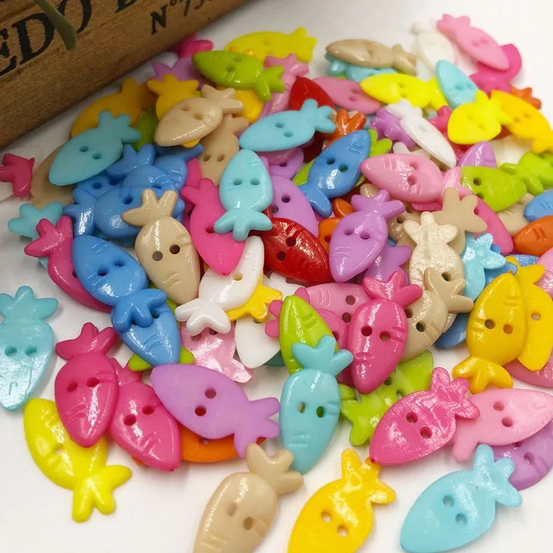 50/100 шт. разноцветные аксессуары для шитья моркови|scrapbooking buttons|buttons buttonscraft scrapbook |