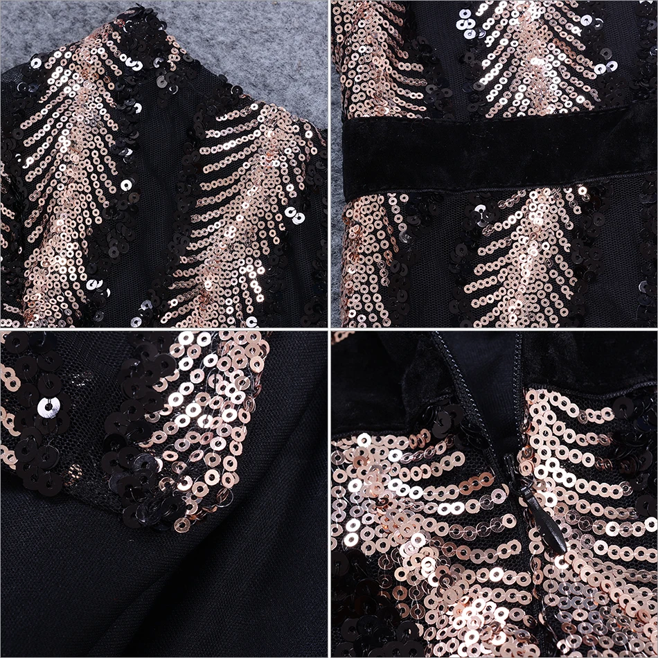 

DressBird 2019 Newest Women Spring Long Sleeve Bodycon Dress Vestidos Luxury Sequin Dress Sexy Backless Elegant Maxi Party Dress