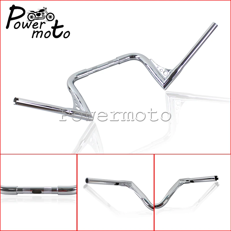 Рукоятка для мотоцикла Chrome 10 дюймов Harley Sportster Touring Softail FLST FXST XL Ширина 32 дюйма