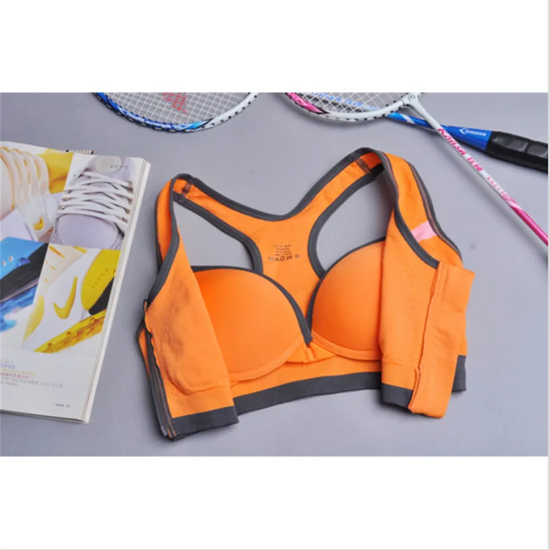 Бюстгальтер на молнии спереди бесшовный быстросохнущий для занятий спортом |