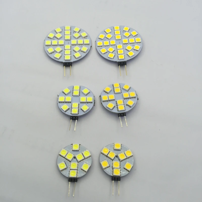 Высокая яркость G4 12v 5050 SMD 1W 2W 3W 4W СВЕТОДИОДНЫЙ машина лодка свет Чистый/теплый
