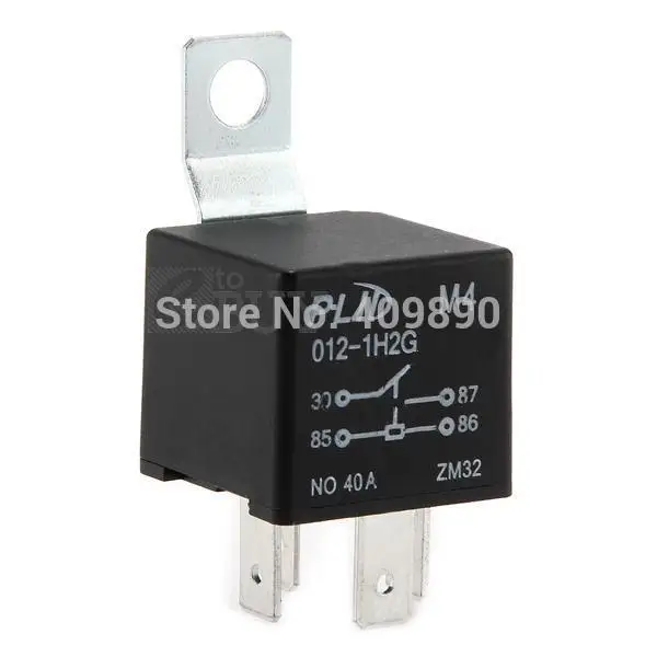 Автомобильный DC 12 V 40A AMP 4 контактное реле|pin relays|4 pin relay12v relay |