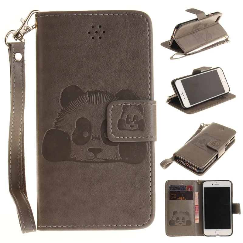 Милый Мультфильм Панда Печати Единый Телефон Case For Apple ipod Touch 5 5S 6 плюс 7 Крышка Кожи