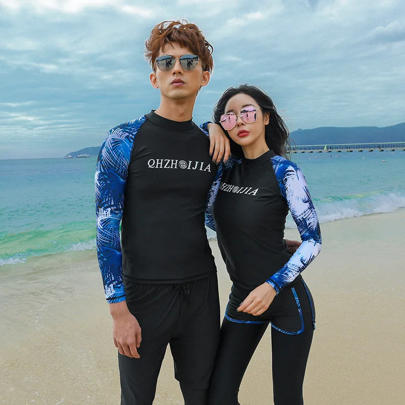 Rashguard женский купальник Badpak корейские Купальники для пар купальный костюм с