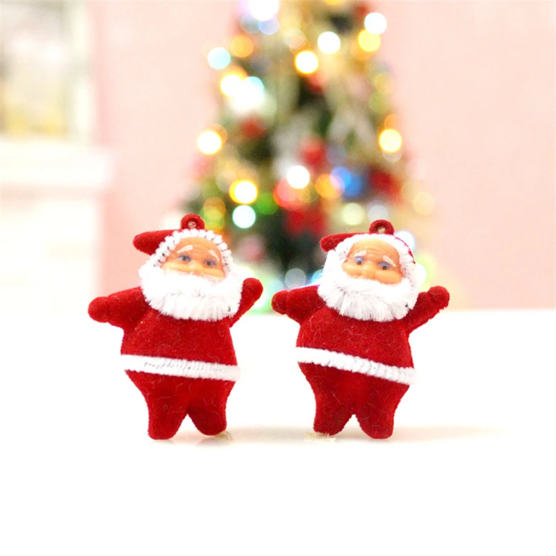 

New 6pcs cheap Christmas Tree Ornaments Xmas Santa Claus Pendants Christmas ceiling decoration Ornament Supplies