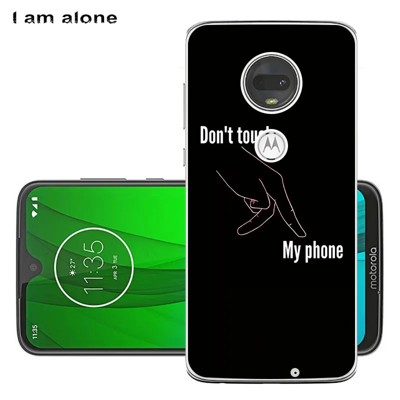 Чехлы для телефонов I am alone для Motorola Moto G7 G7 Play G7 power из мягкого ТПУ для мобильных телефонов модные сумки для Moto G7 - Цвет: Soft TPU U10