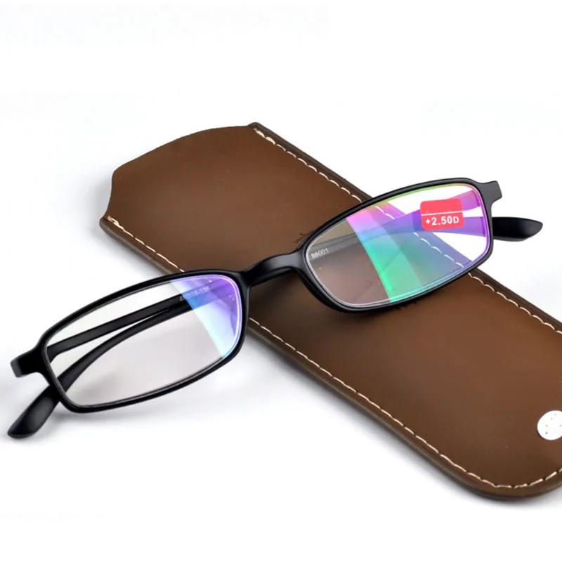 Для женщин мужские очки для чтения TR90 рамки супер светильник Асферические