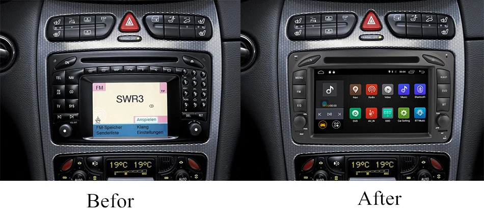 MEKEDE M518 Android7.1 автомобильный магнитофон gps dvd-плеер для Benz W209 W203 W463 Viano W639 Vito поддержка 4G wifi BT
