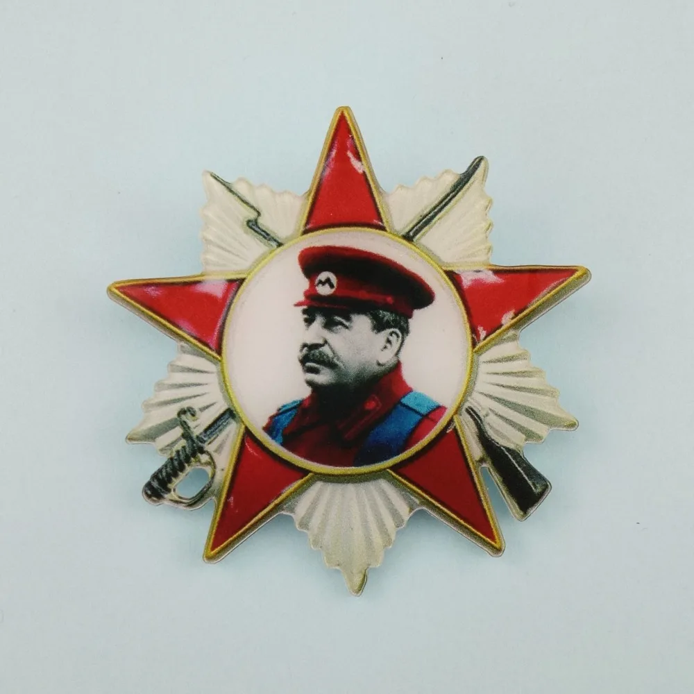 CCCP Ленин акриловый значок Россия творческая Одежда брошь пластик советский