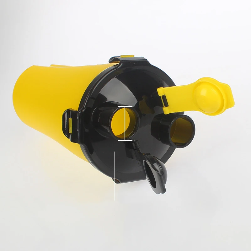 4 Colors Pet Travel Food Storage Cool Water Bottle 2 in 1 PP Dog Feeder Bowl Hiking Container 700ML | Дом и сад