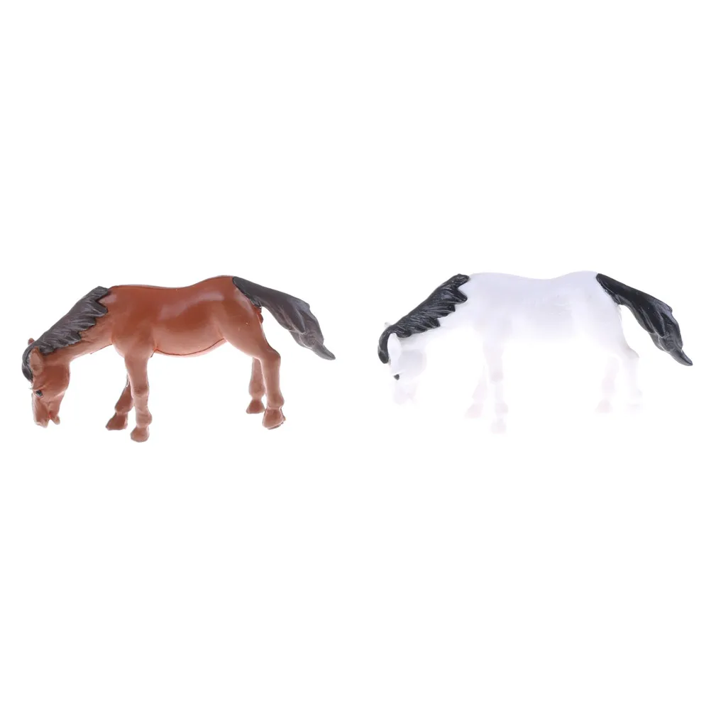 2 шт./лот Семейный комплект с лошадью Кроликом имитационная модель животные