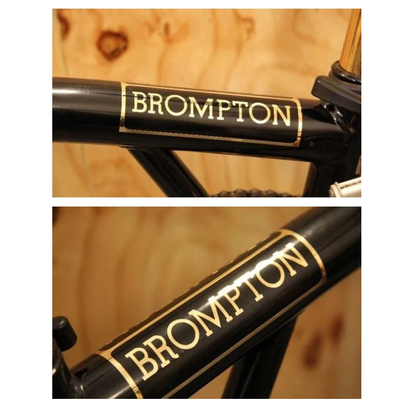 AGEKUSL металлическая оправа наклейка Стикеры для Brompton велосипед кадров Руль s