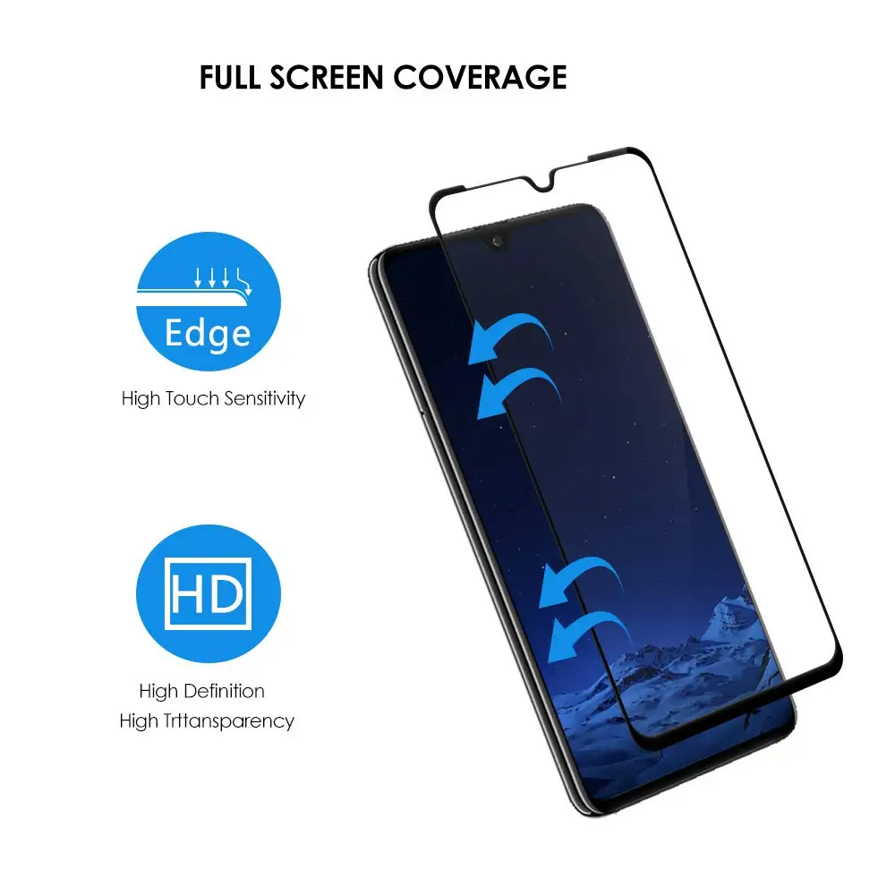 Закаленное Стекло для huawei P30 Pro Lite 3D полное покрытие полный клей Экран протектор
