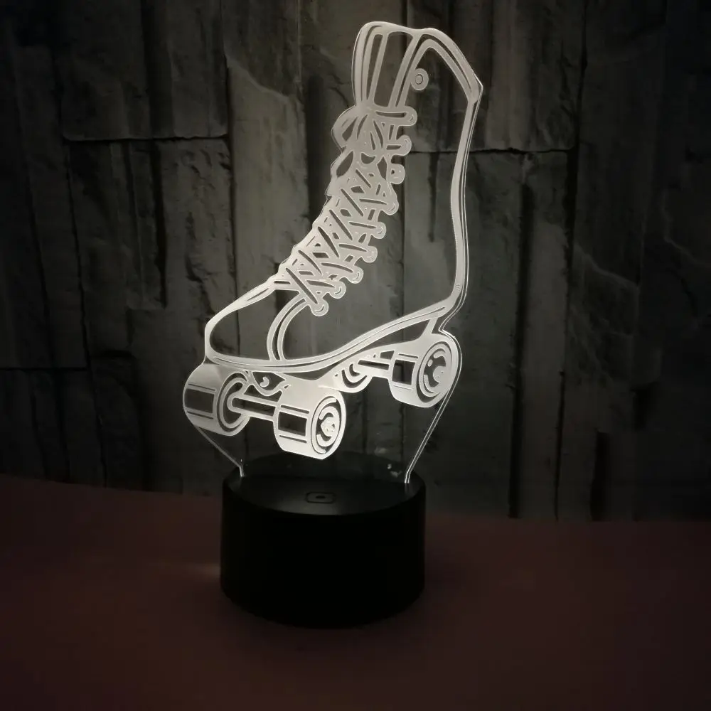 Новые роликовые коньки красочные 3d маленькие ночные огни красочные дистанционное управление сенсорный 3d огни Рождественский подарок для детской комнаты огни