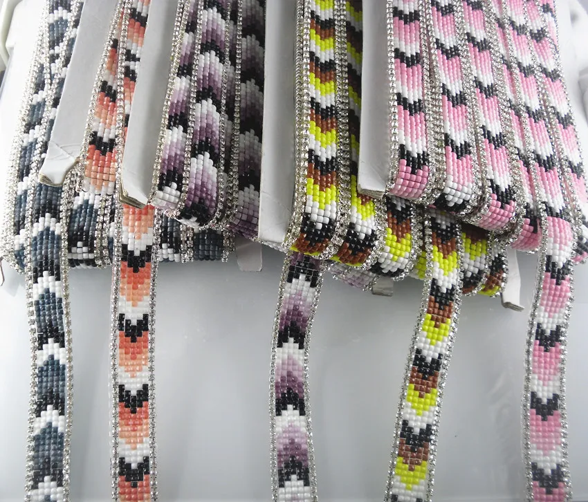 Hotfix/прозрачная стеклянная квадратная лента из стразов украшенная стразами и