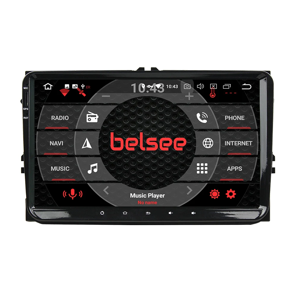 Автомагнитола Belsee 9 дюймов Android 0 4 ГБ 64 для VW Volkswagen Polo Jetta Passat b6 b7 Golf Skoda Seat стерео