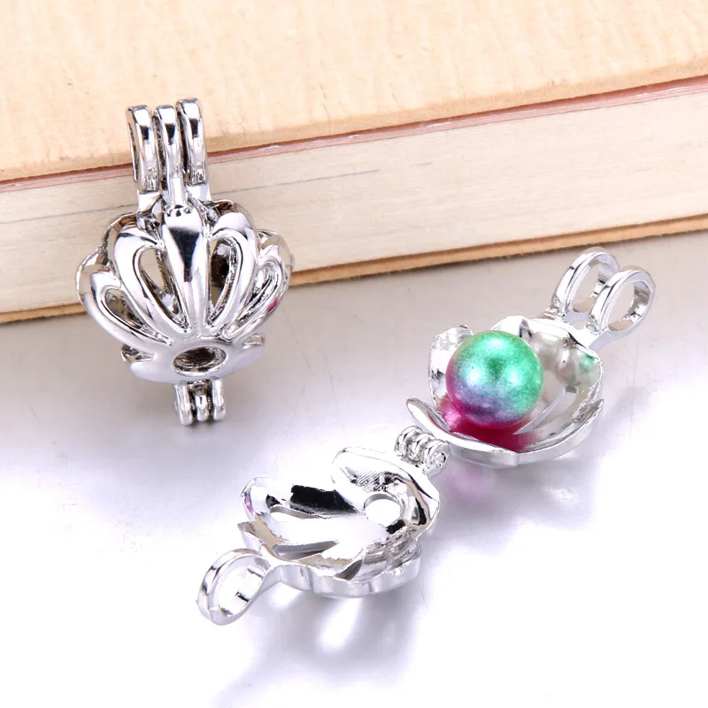 6 шт. ожерелье браслет ювелирное изделие жемчужная клетка медальон кулон духи