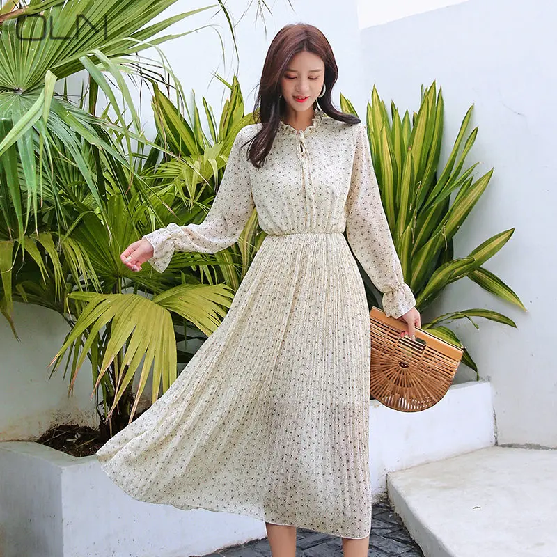 Новое платье Hong Kong style vestidos 2019 весенне летние модели удобное приталенное