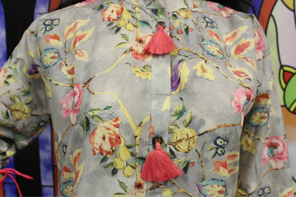 SHIGNER индийский дизайнер цифровой печати цветочный хлопок Kurta в форме туника топ Kurti женская одежда Новая повседневная