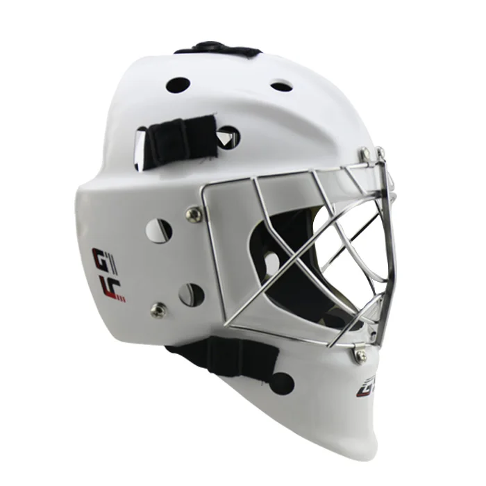 Кошачий Глаз Вратарь Маска Шлем Хоккей Street Хоккейный с Клеткой Белый Размер L |