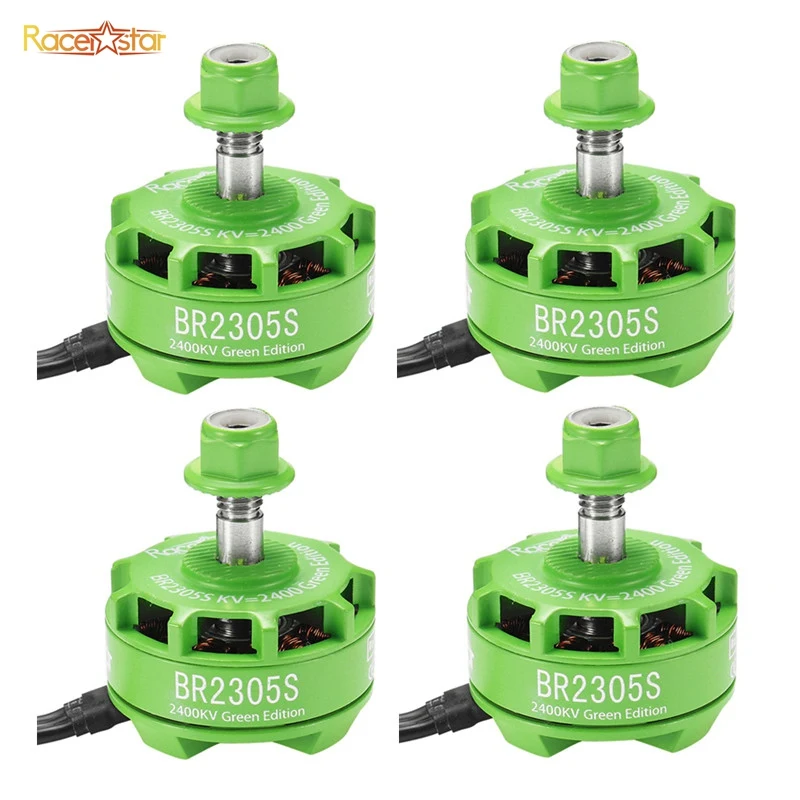 Бесщеточный двигатель Racerstar 2305 BR2305S Green Edition 2400KV 2 5S для X210 X220 250 300 Racing Frame RC Drone