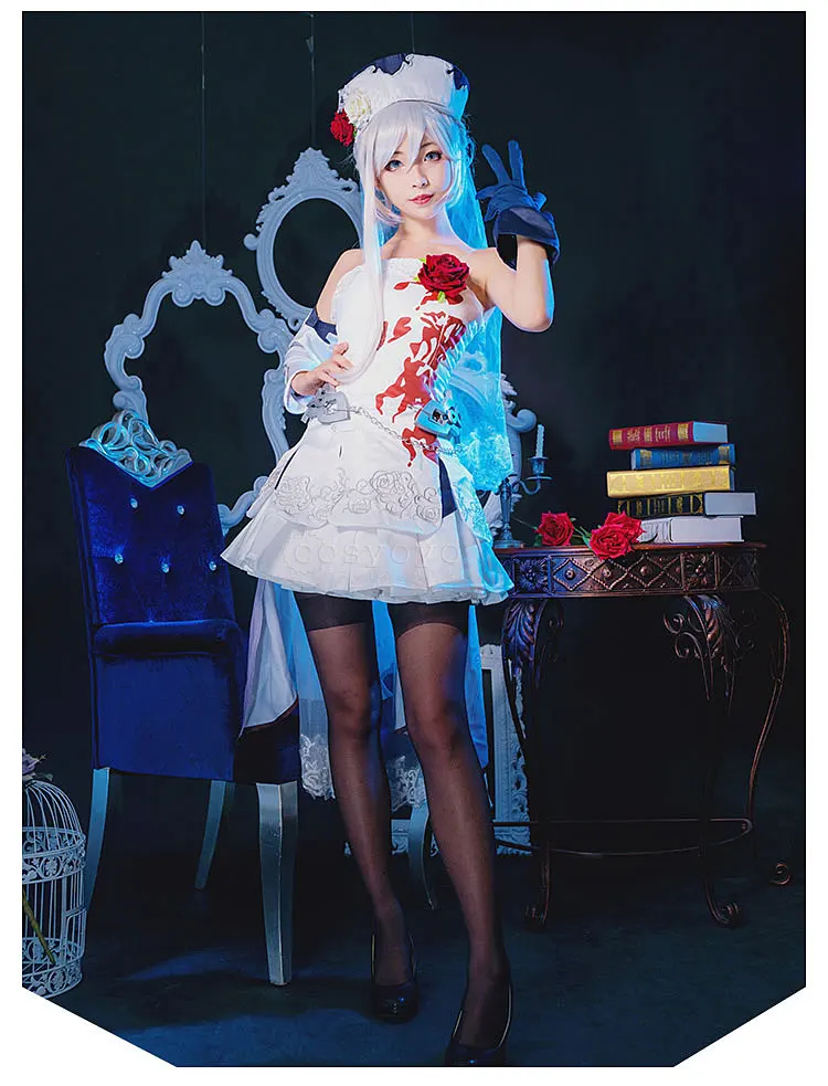 Косплей Любовь SINoALICE Алиса Косплей Костюм Dead Alice Shirayukihime Белоснежка готические монахи Косплей Костюм на заказ