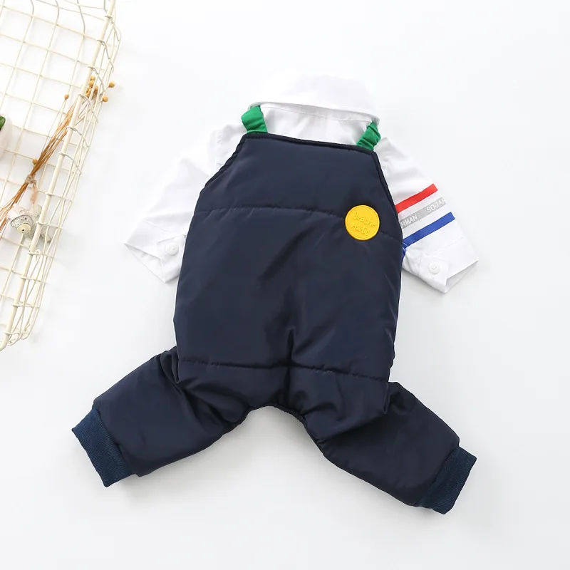 Blue-Two Piece Suit Одежда для собак Зимний официальный костюм для собак Свадебный костюм для собак двухсекционный костюм Одежда для куртка для собаки зимняя куртка для французского бульдога - Цвет: Blue-Two Piece Suit