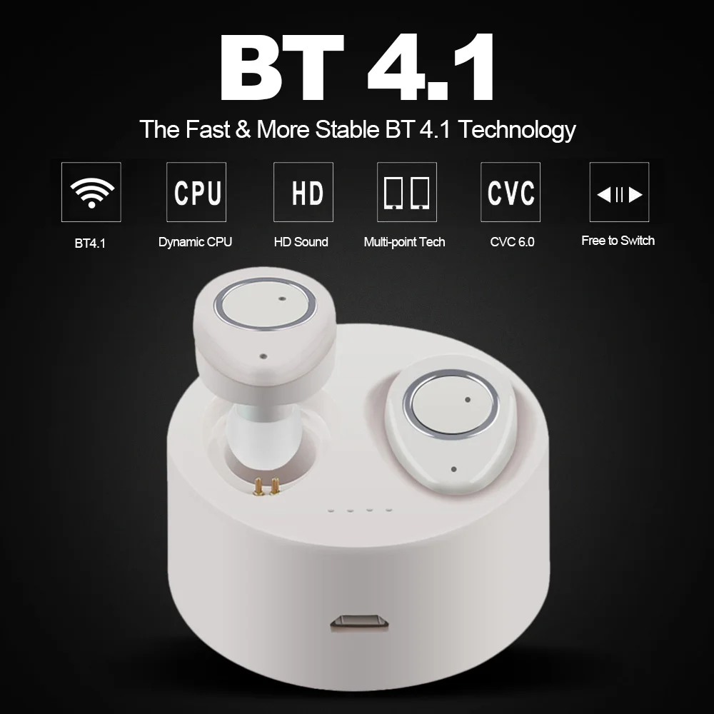 TWS-F1 беспроводные наушники невидимые наушники-вкладыши стерео музыкальные